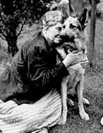 Hellen Keller et son chien guide